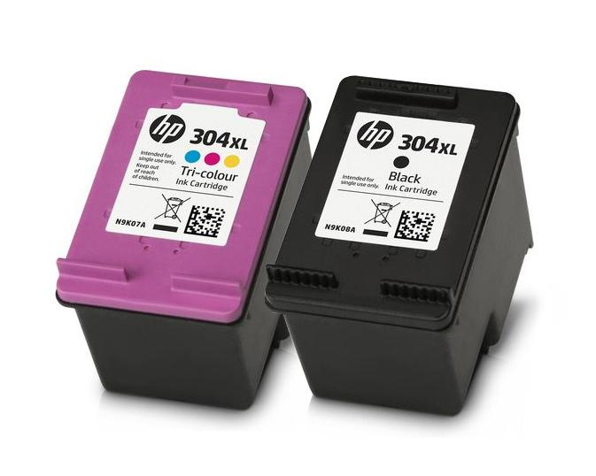 HP 304 XL - LOT de 2 cartouches compatibles HP 304XL noir et